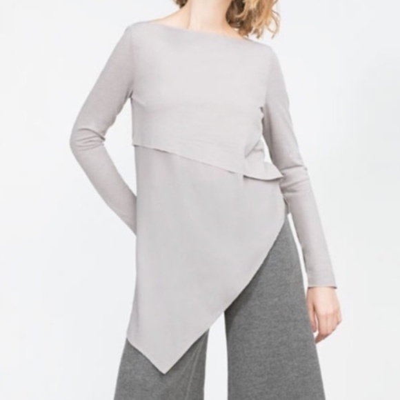 Zara Asymmetrical Long Sleeve - Picture 1 of 3